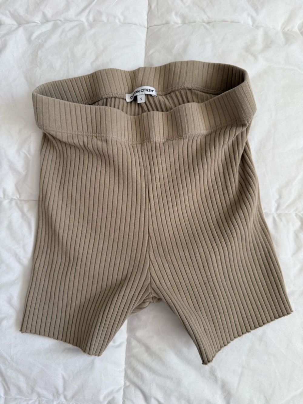 Cotton citizen rib mini shorts